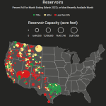 Reservoir capacities map