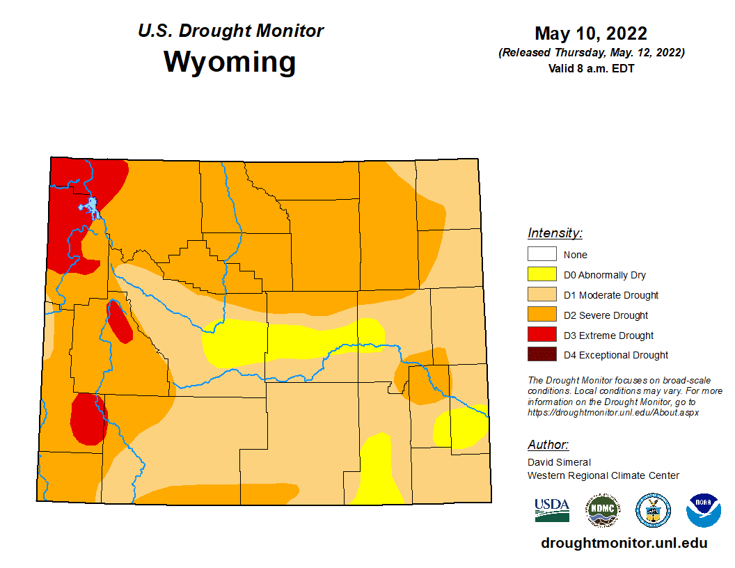 Wyoming Drought Map
