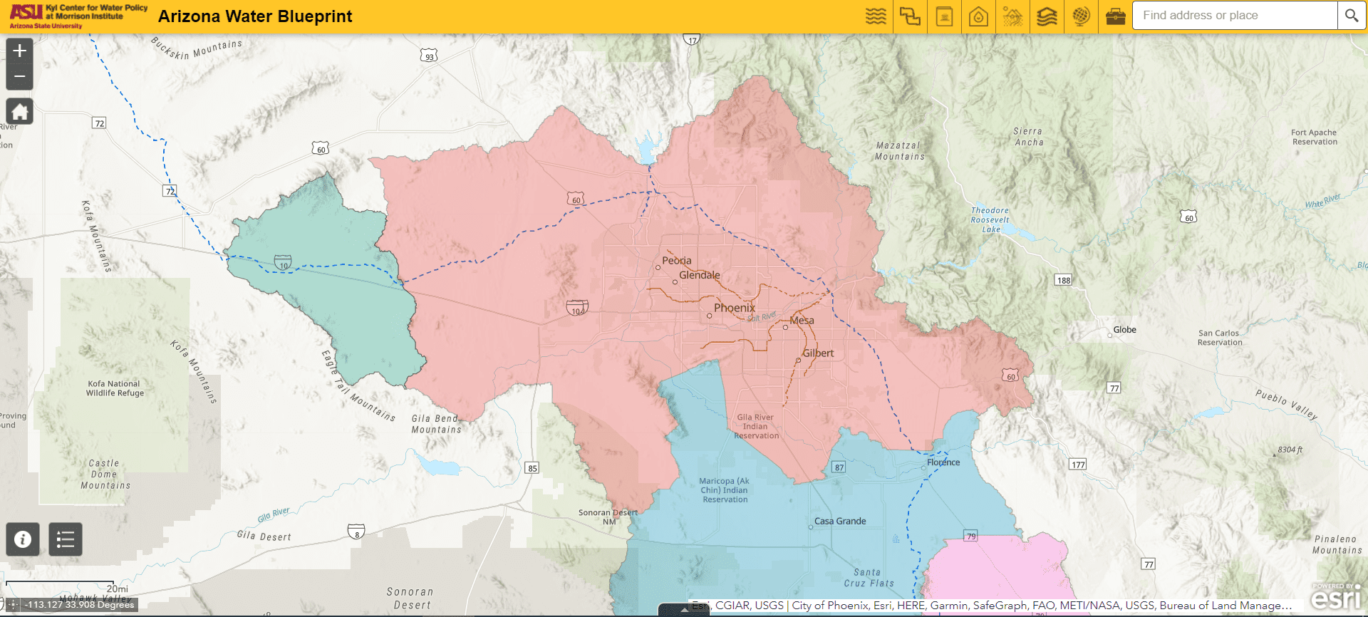 Arizona Water Blueprint screenshot