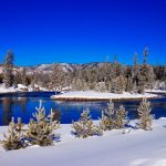 A beautiful winter river scene