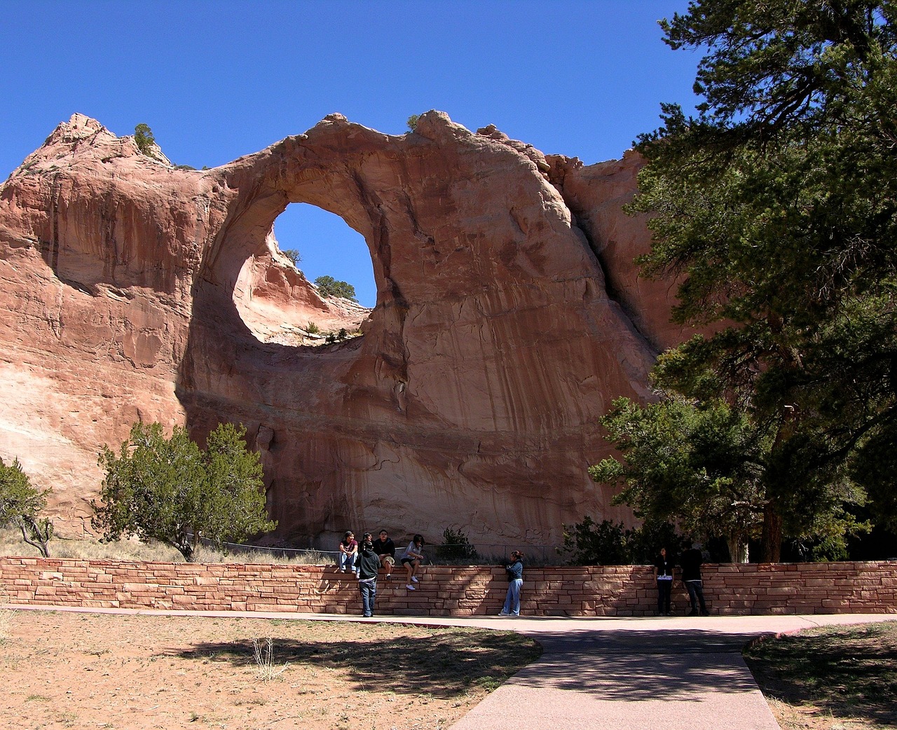 Window Rock in the Navajo Nation