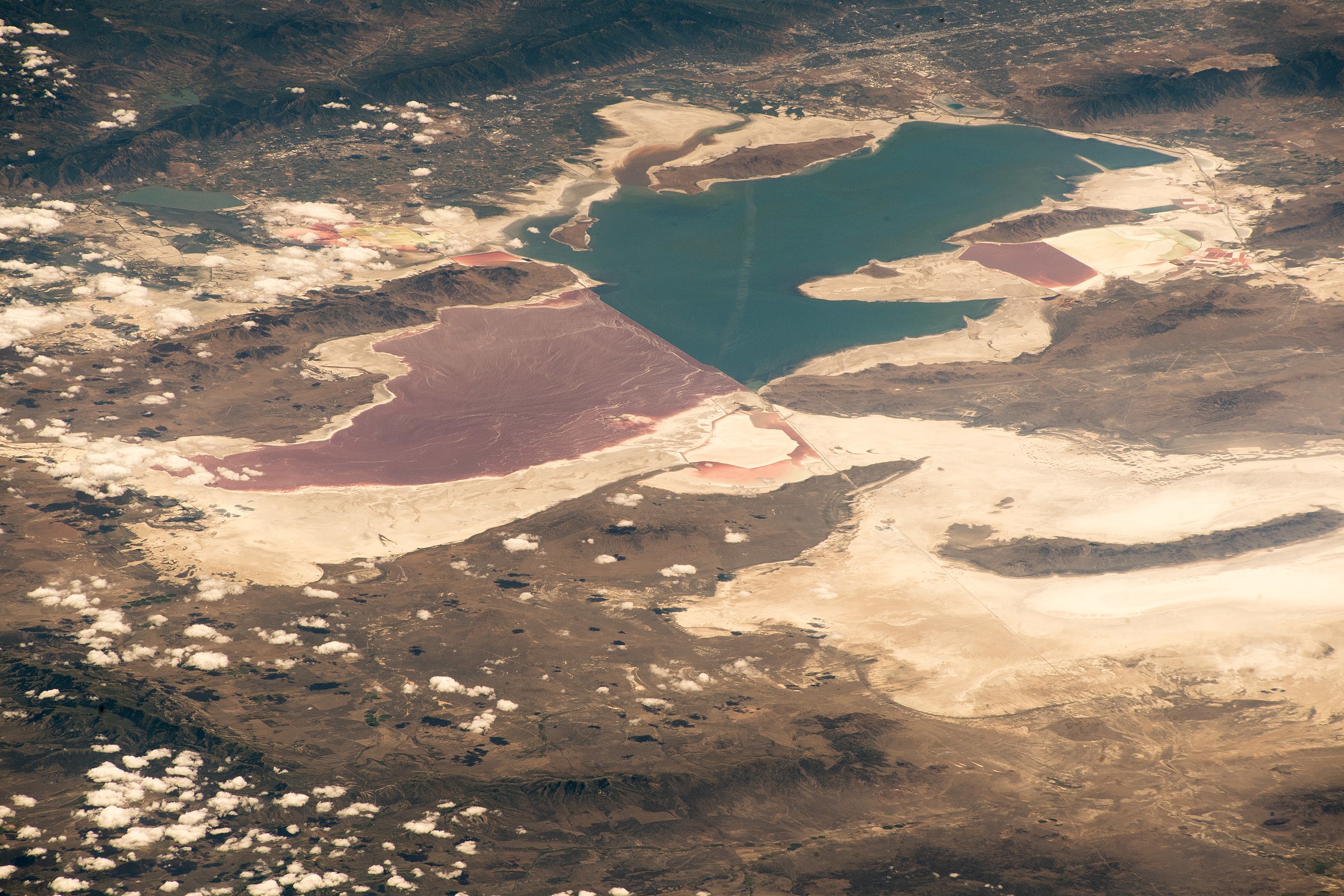 Satellite image of the Great Salt Lake