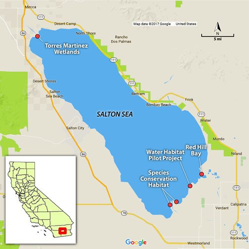 Map of the Salton Sea