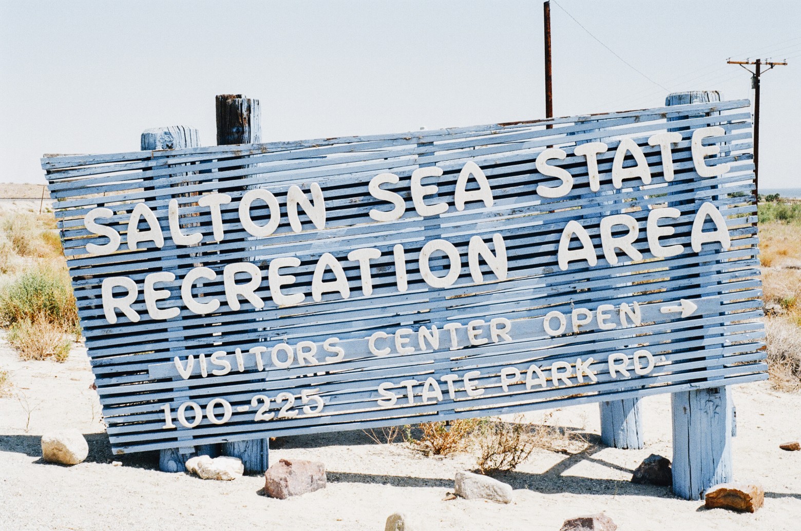 Salton Sea recreation area sign