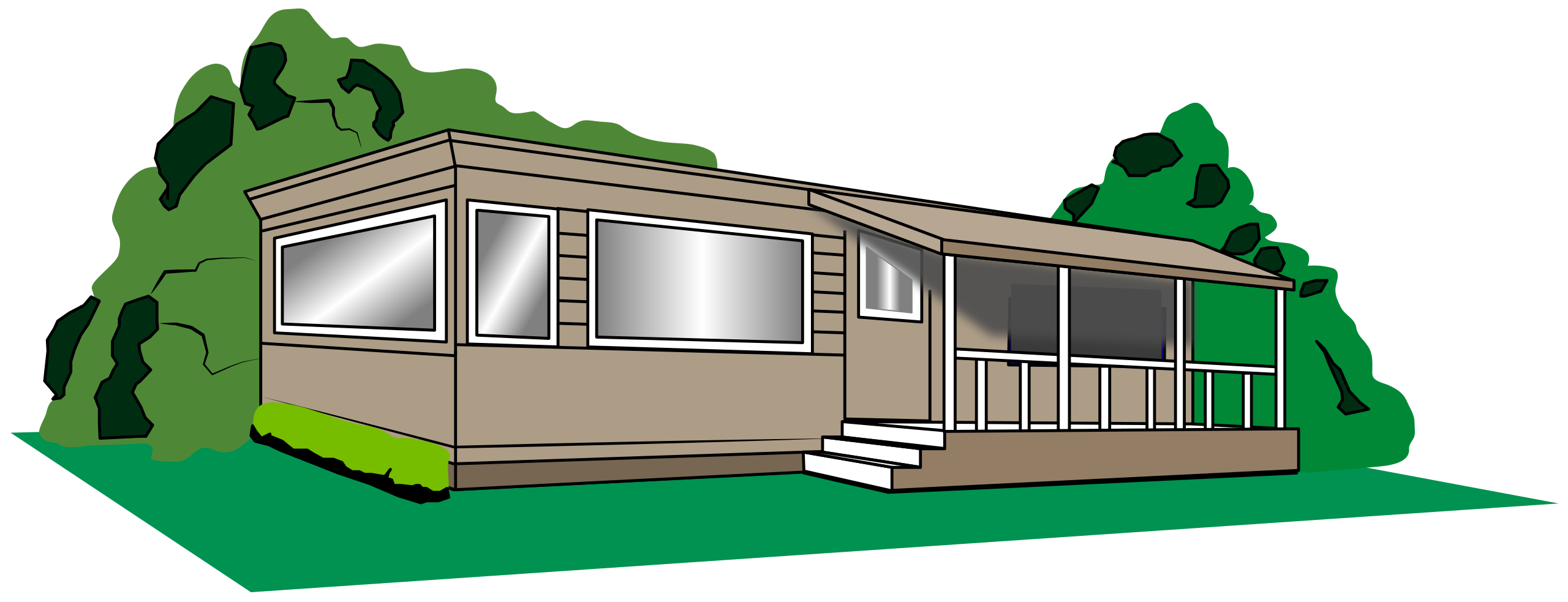 A mobile home.