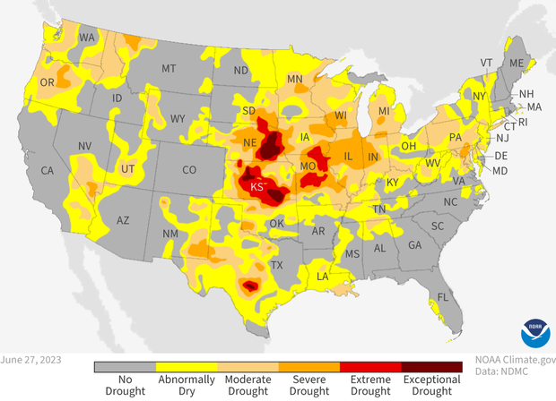 US Drought Monitor Map