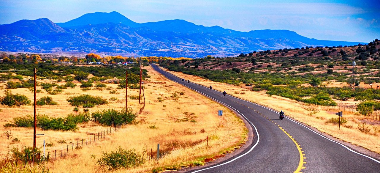 Driving through New Mexico's high desert