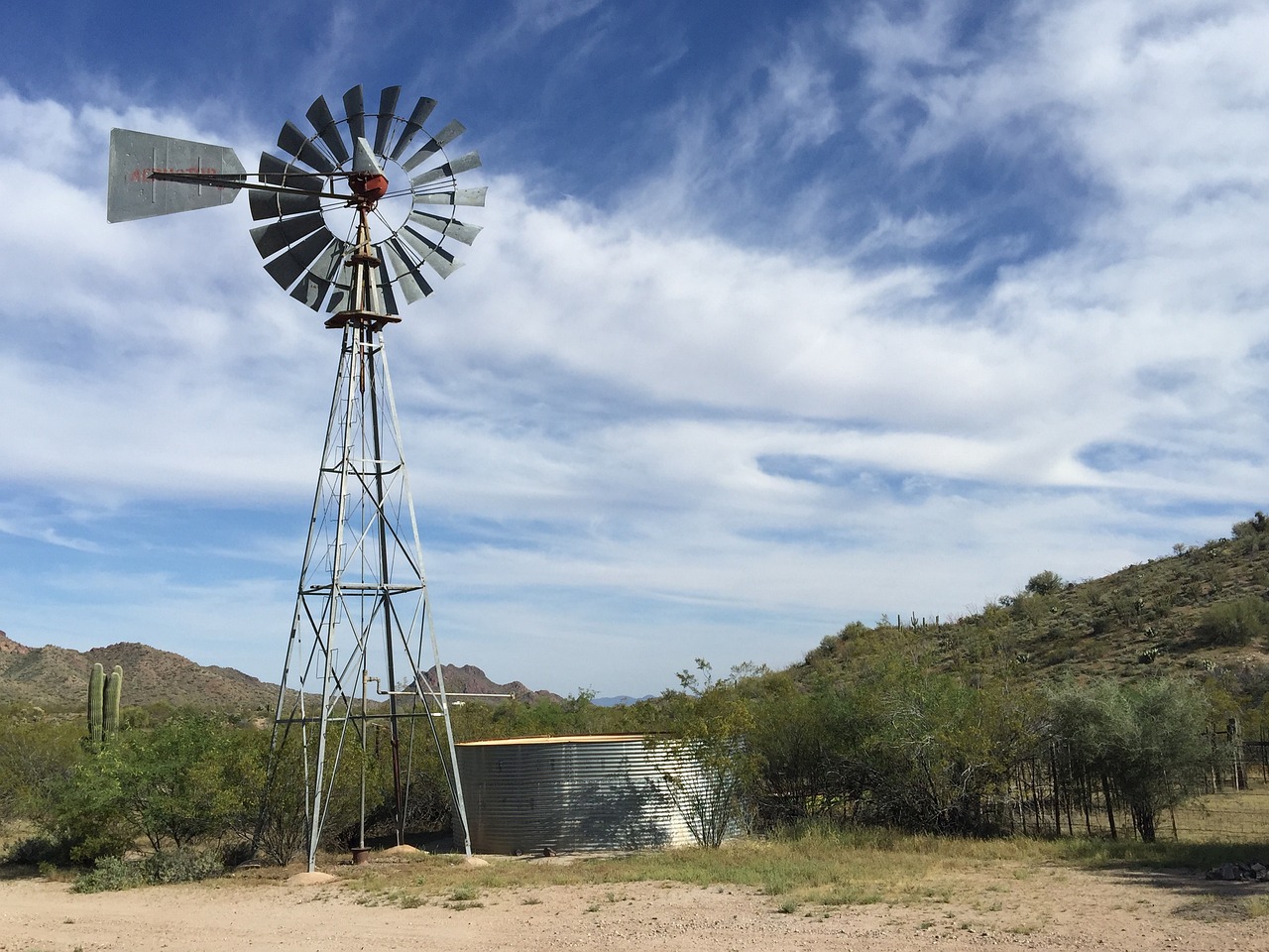 Windmill depicting rural groundwater