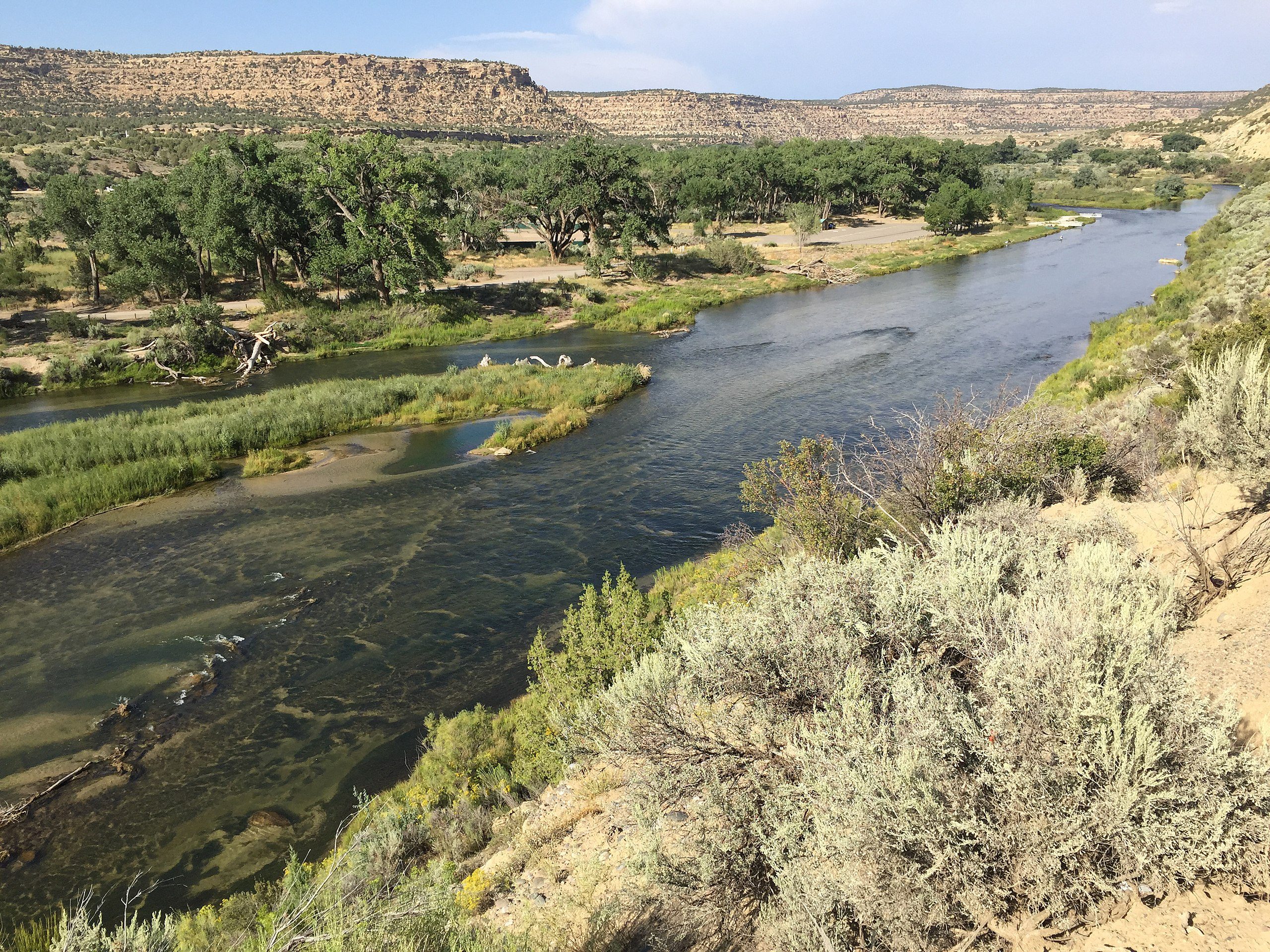 The San Juan River in New Mexico, part of the America the Beautiful Challenge grant