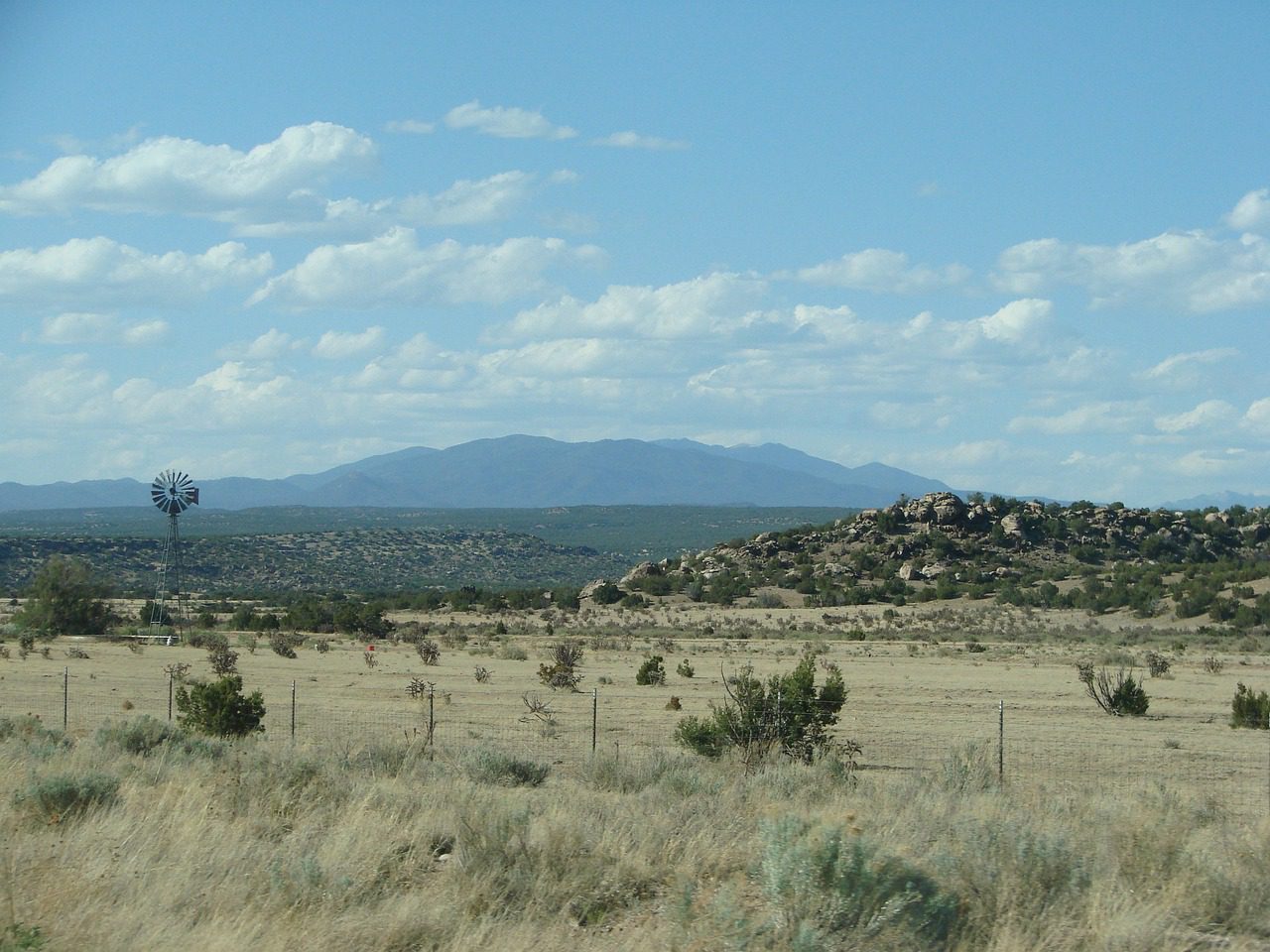 A remote ranch scene in New Mexico