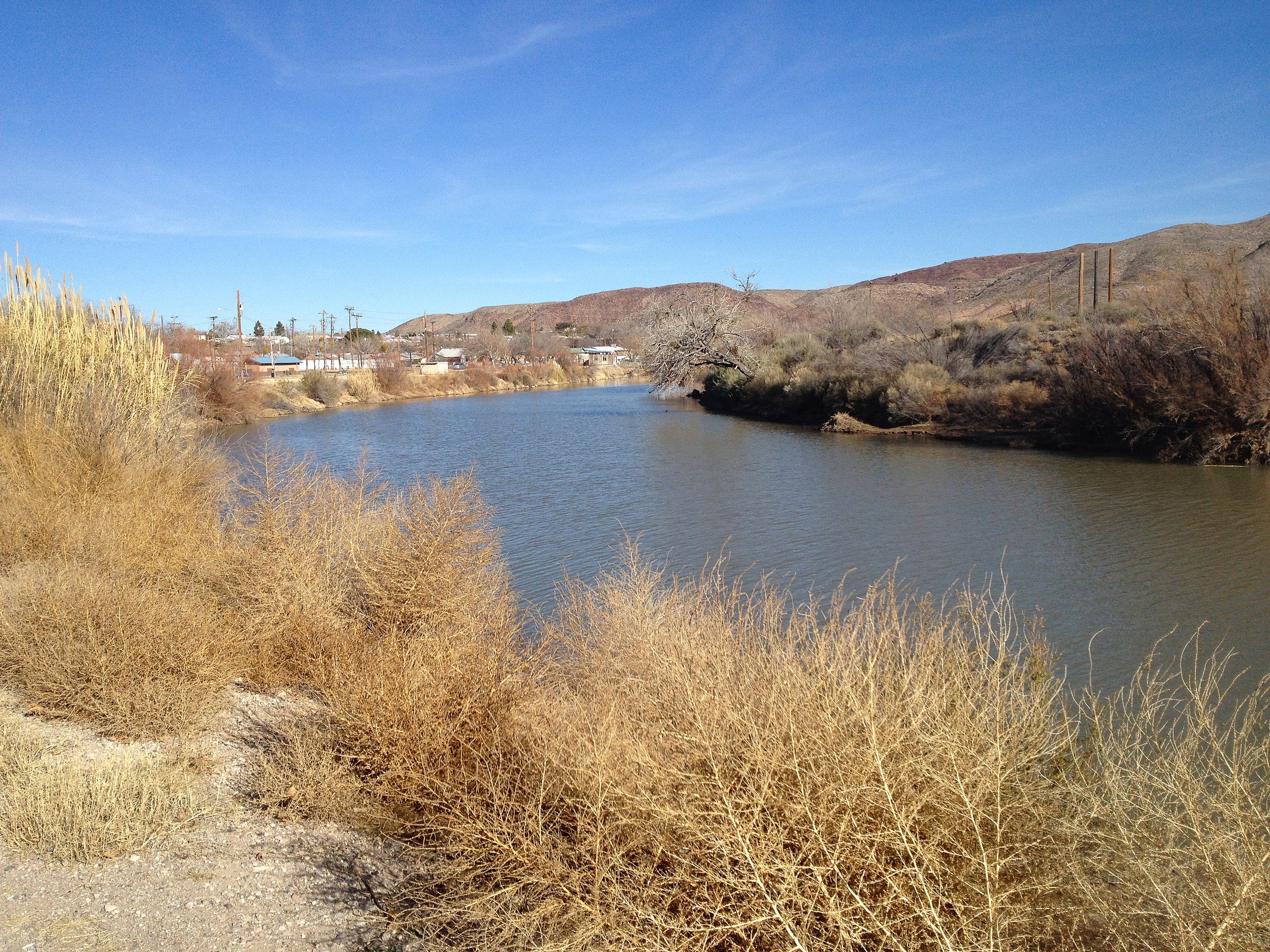 Early start to Middle Rio Grande irrigation season this year. Image the Rio Grande.