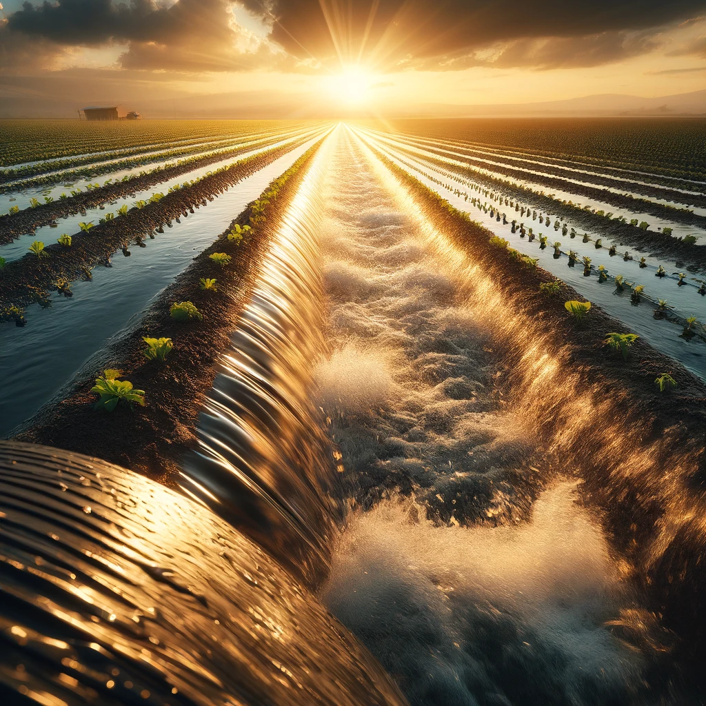 Flood irrigation, also known as surface irrigation, continues to be a prevalent agricultural practice within the Colorado River Basin states. Here's a look at this traditional form of irrigation.