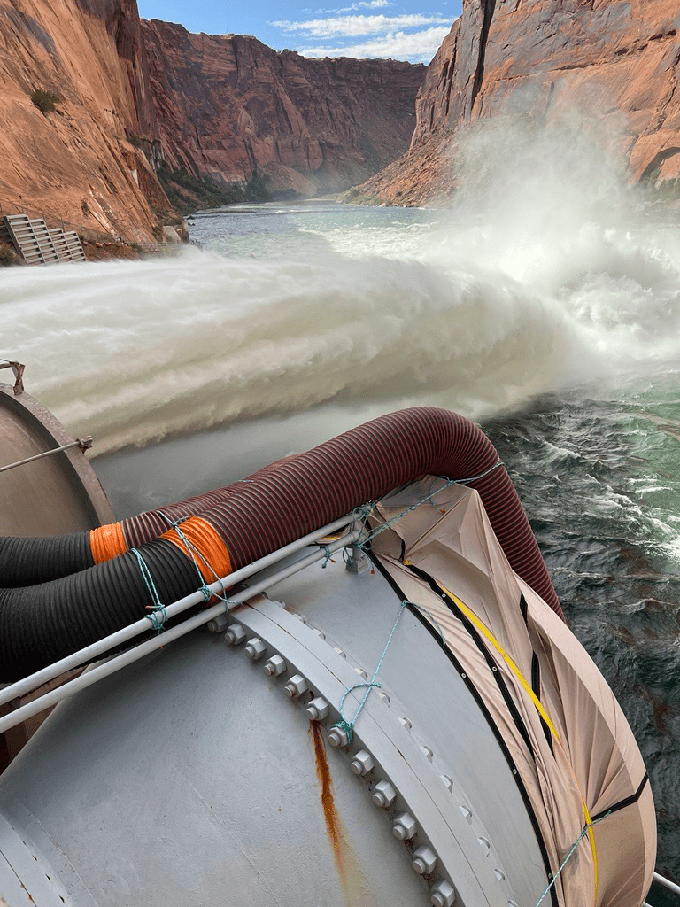 Relining of aging outlet works at Glen Canyon Dam