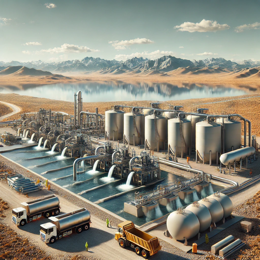 AI-generated image of water recycling in Colorado oil and gas operations