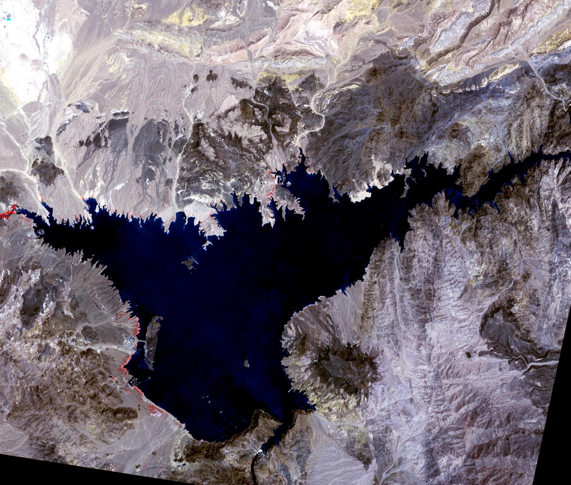 Public domain ASTER image of Lake Mead