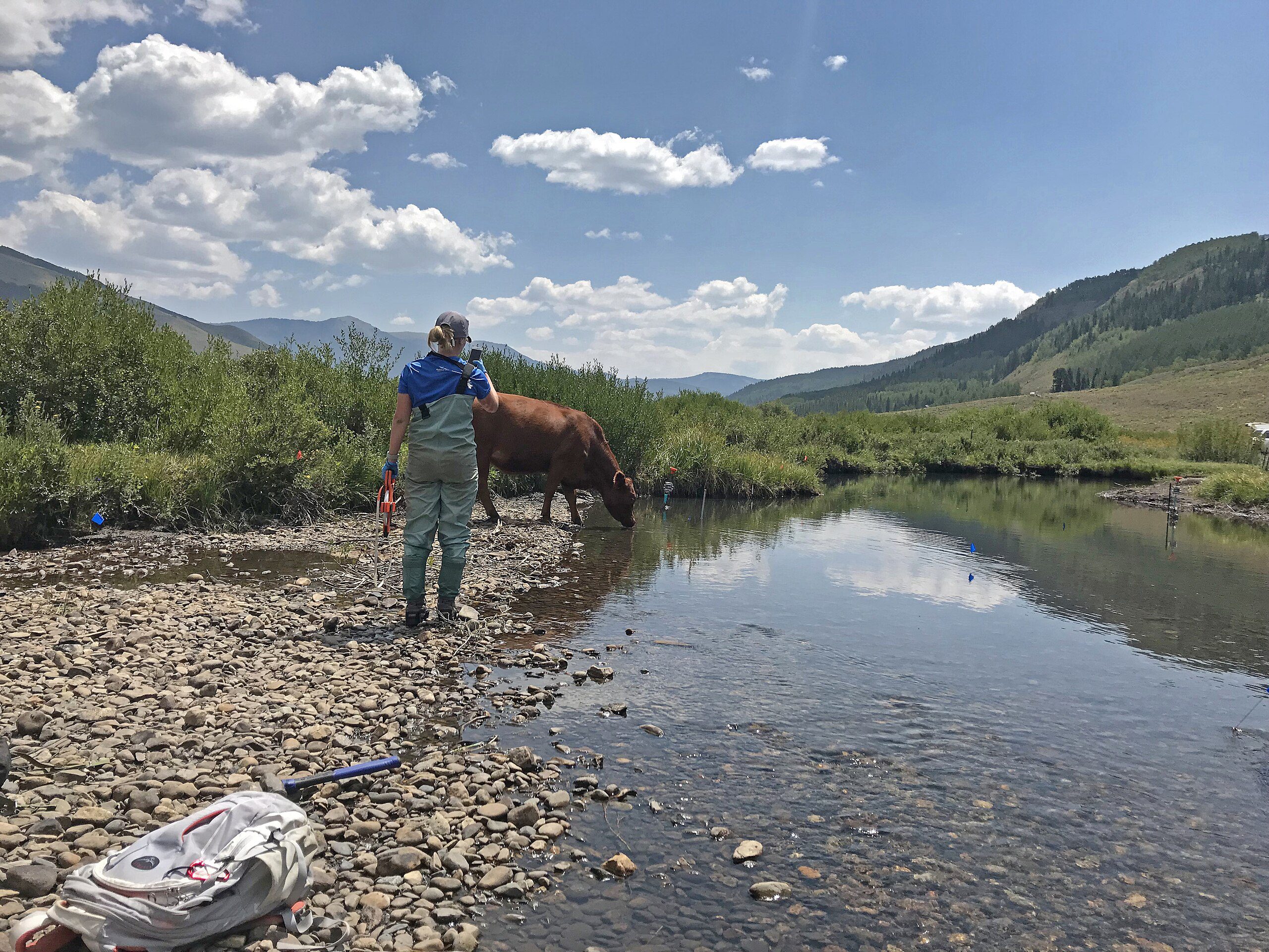 USGS study reveals how irrigation return flows impact East River's water patterns, highlighting shifts between deficit and surplus periods.
