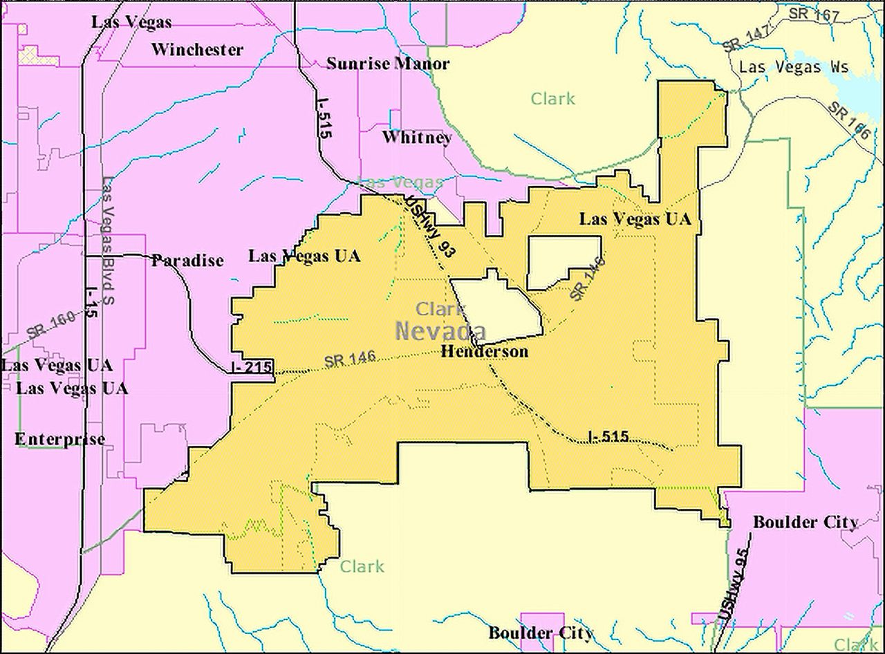 Henderson, NV location map