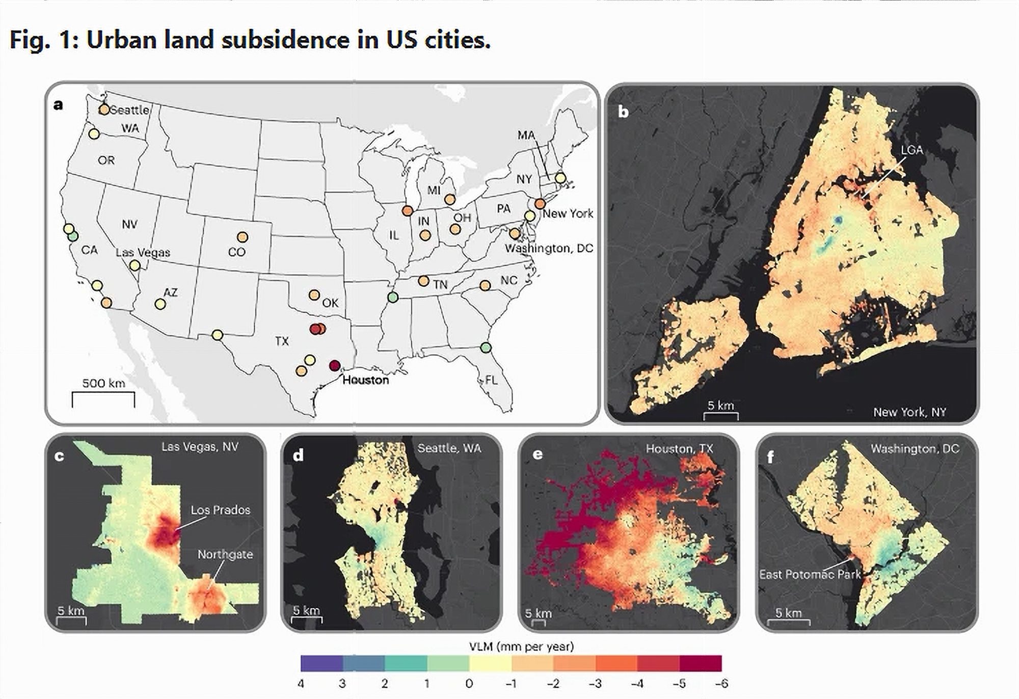 graphic of sinking cities from report