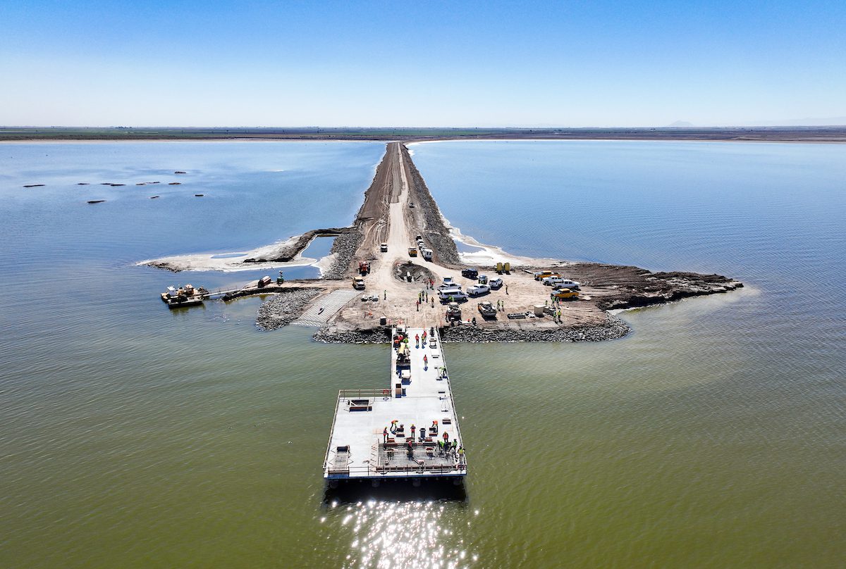 Saline pump station at Salton Sea