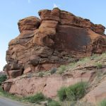 A rock formation at Kane Creek Campground