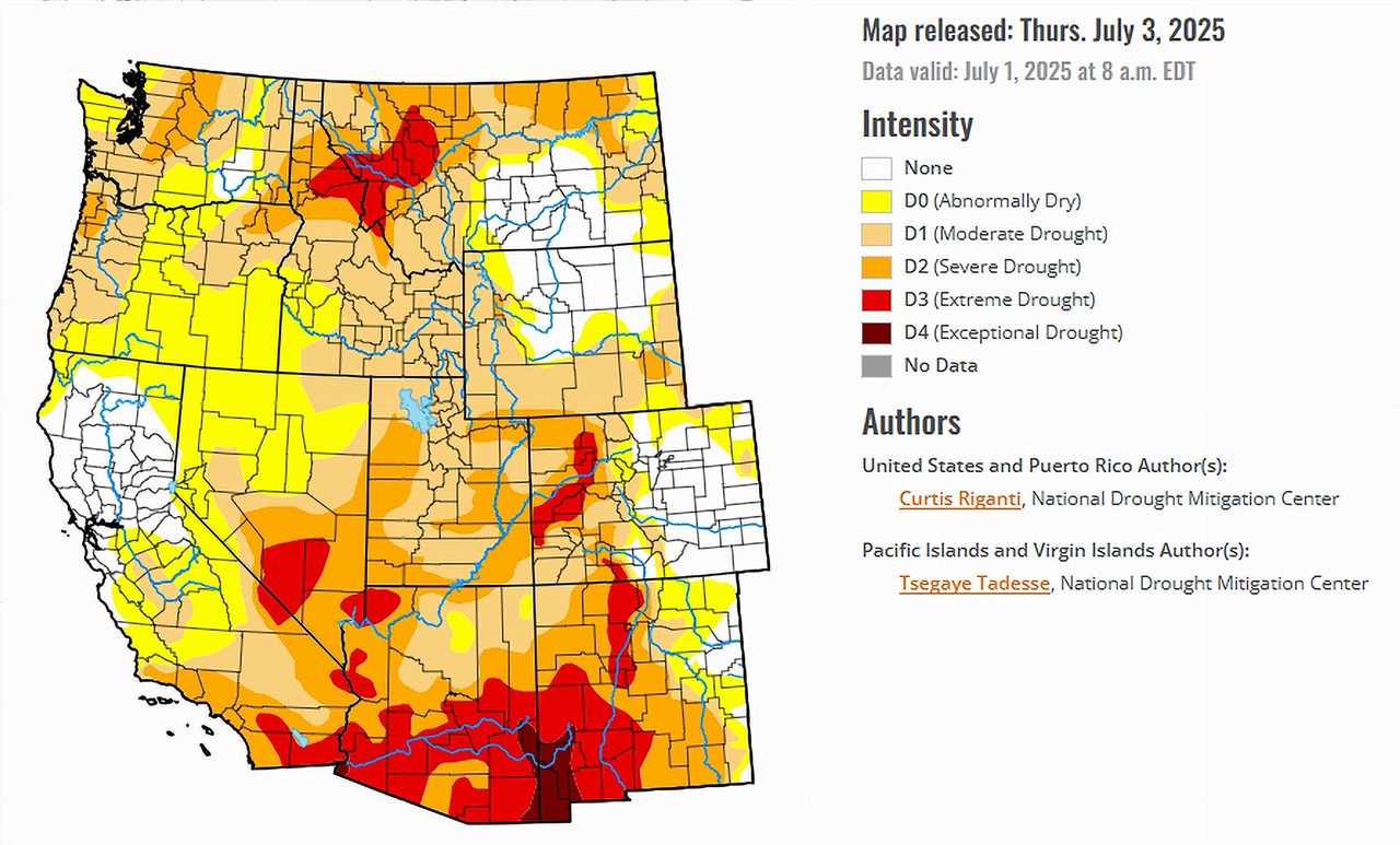 US Drought Monitor Map