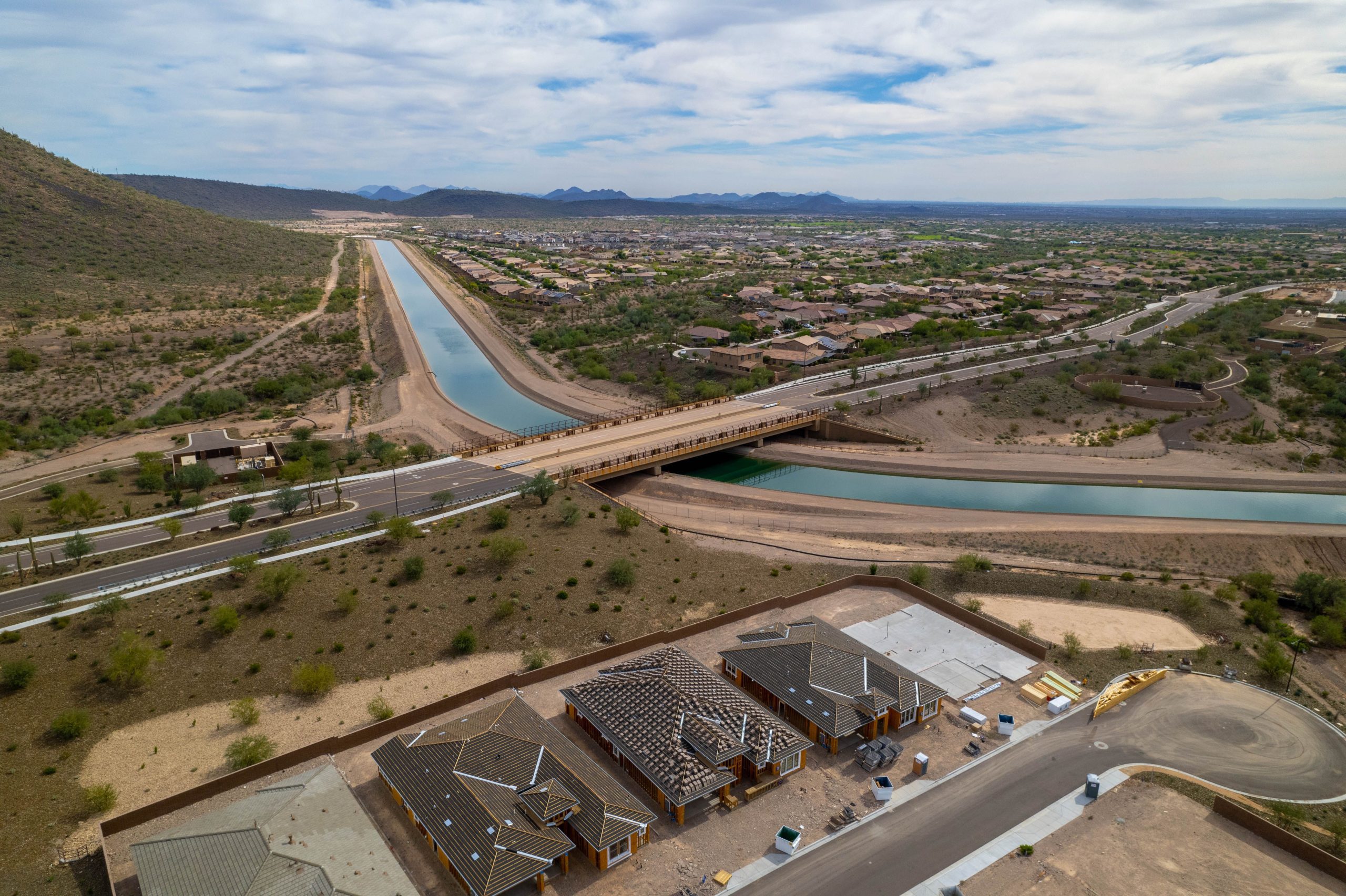 Central Arizona Project canal - serves mayors of cities & towns uniting to protect Colorado River share