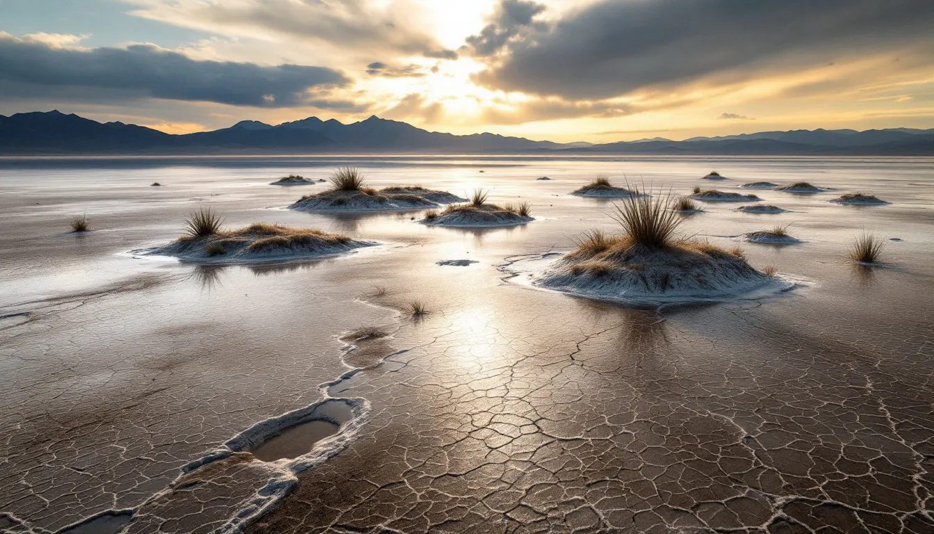 AI generated image of the mysterious Great Salt Lake springs