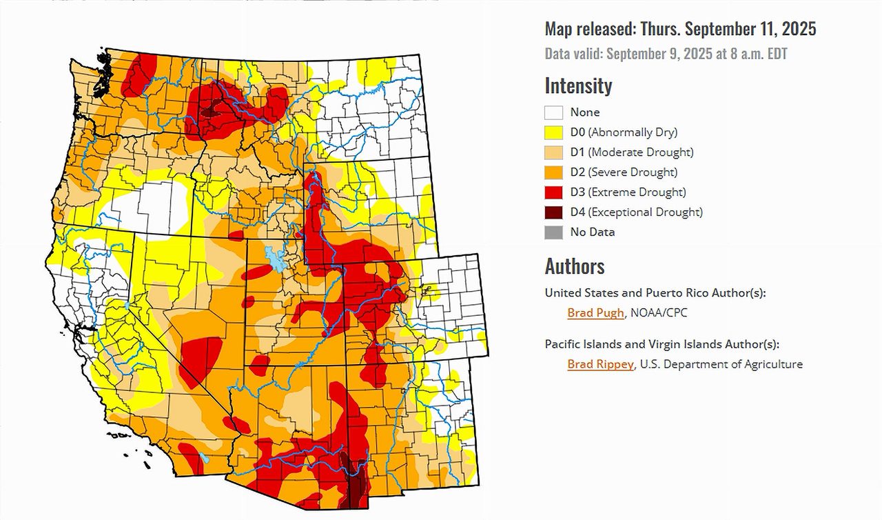 US Drought Monitor Map