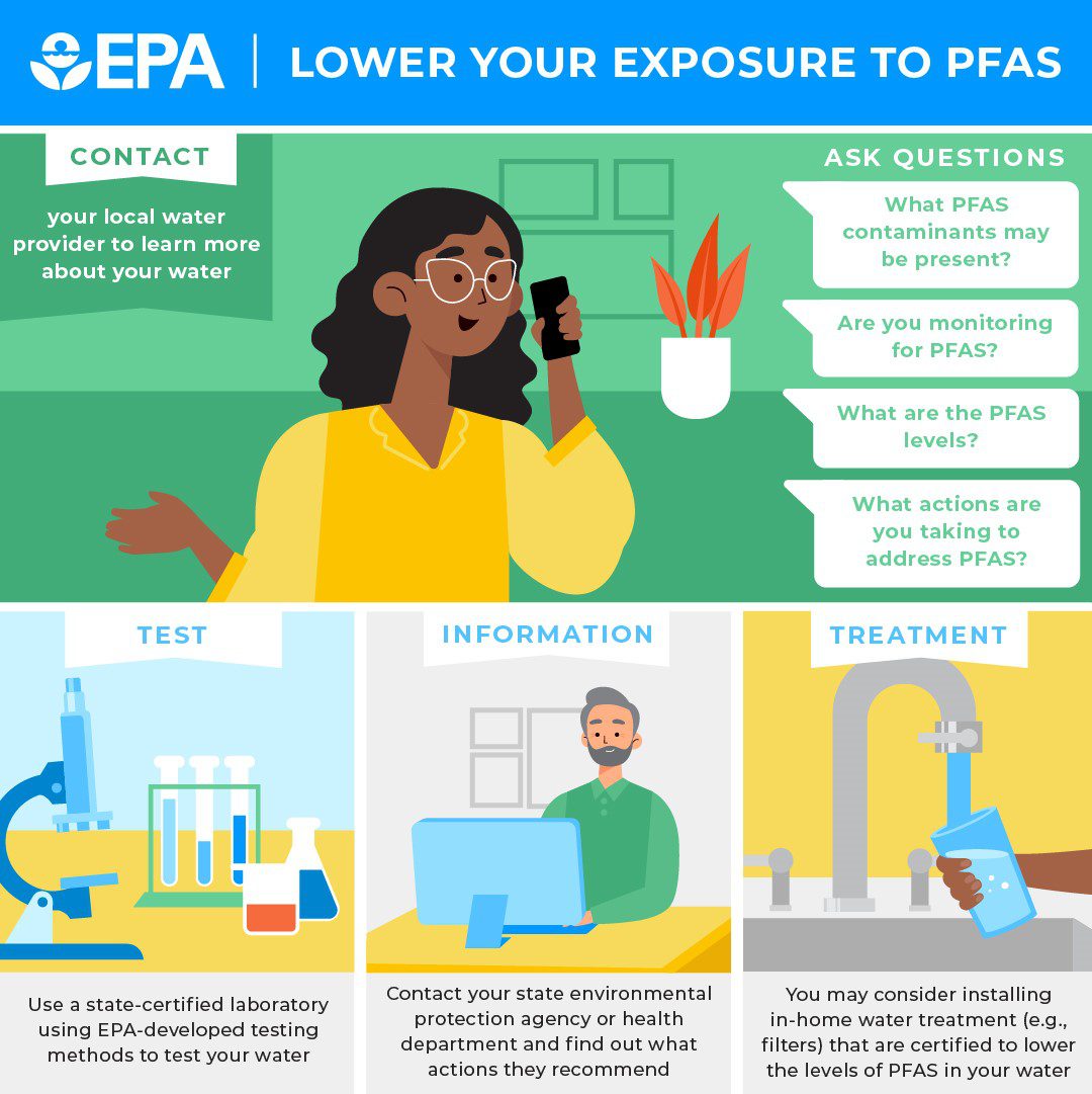 EPA poster about PFAS / forever chemicals.
