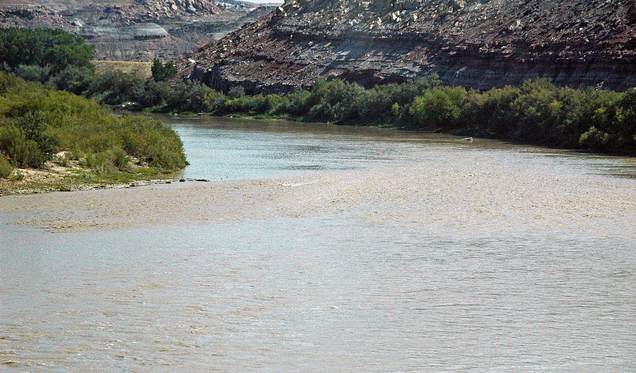 The Green River near the town of Green River, Utah