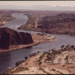 The Colorado River near Parker, Arizona (historic photo)