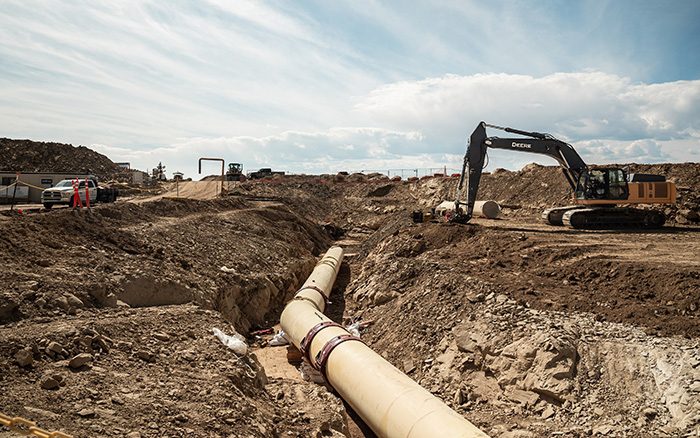 Bureau of Reclamation photo of work on the Navajo-Gallup Water Supply Project