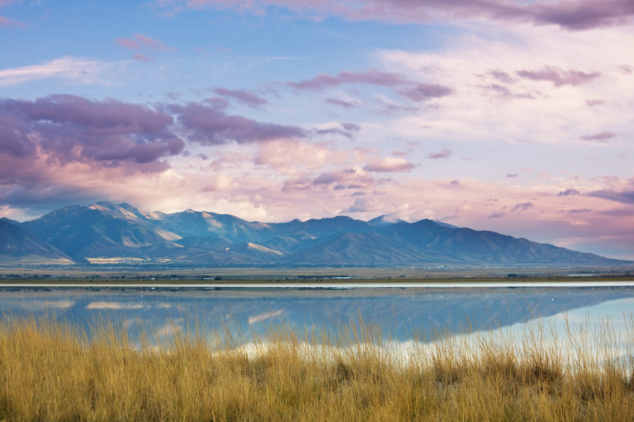 The Great Salt Lake in Utah