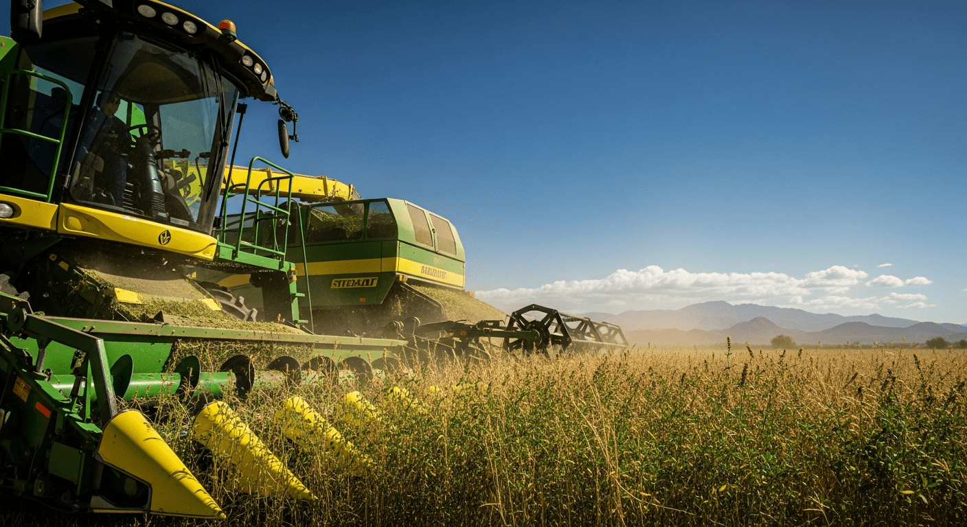 Alfalfa harvest (AI generated image)
