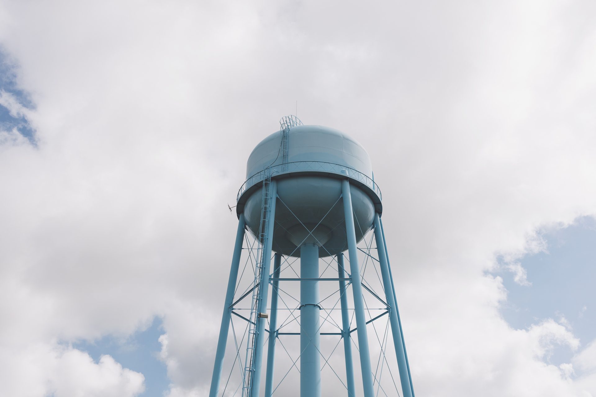 a water tower