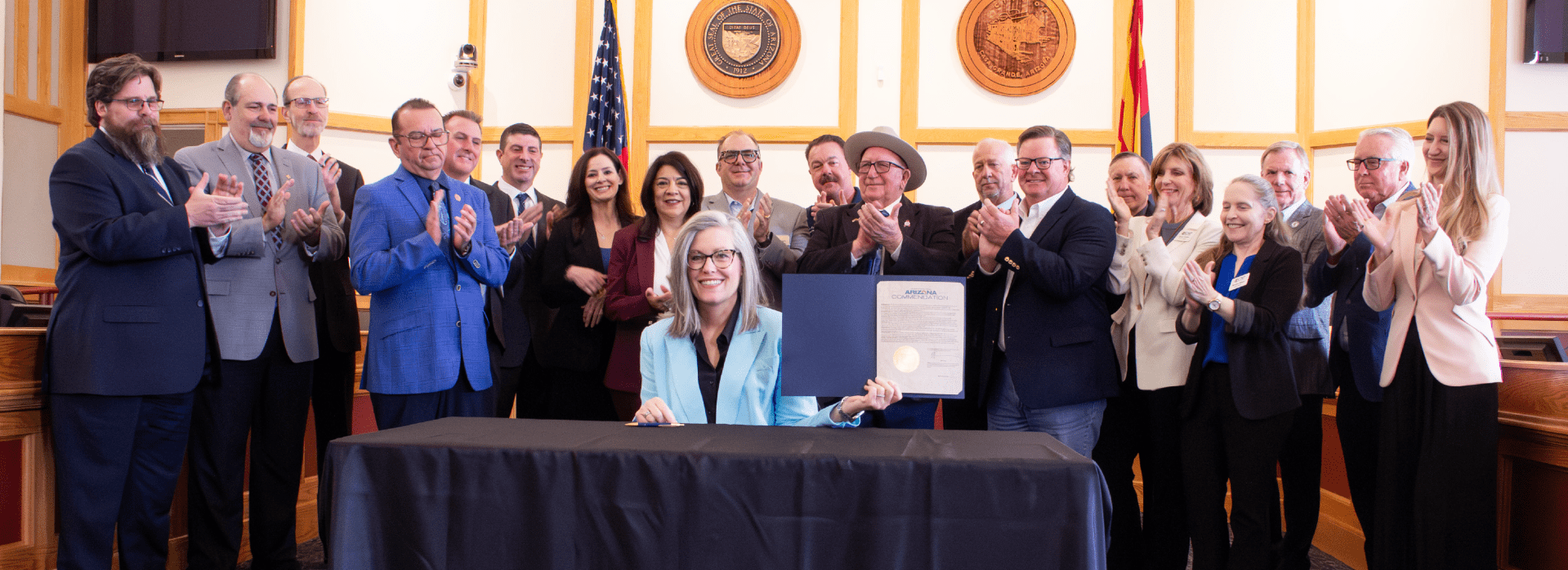 Governor Hobbs and water officials celebrate 100 year water supply designation