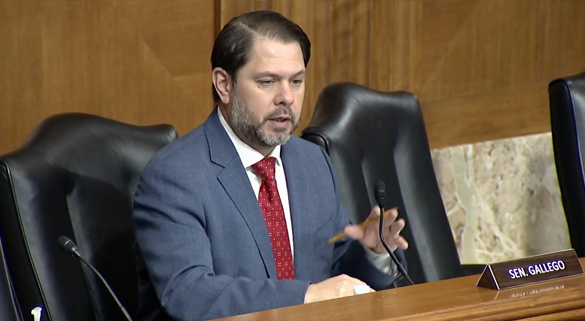 Senator Gallego at hearing regarding Colorado River cuts