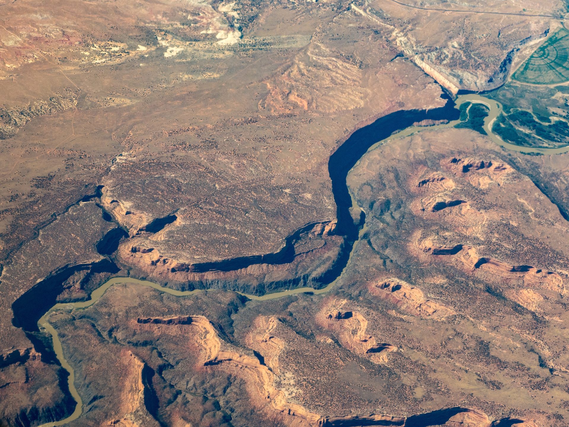 The Colorado River (aerial view)